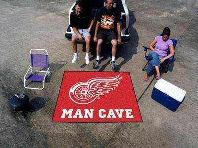 Man Cave Tailgater Grill Mat NHL Detroit Red Wings Man Cave Tailgater Rug 5'x6' FANMATS