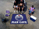 Man Cave Tailgater Grill Mat NHL Edmonton Oilers Man Cave Tailgater Rug 5'x6' FANMATS