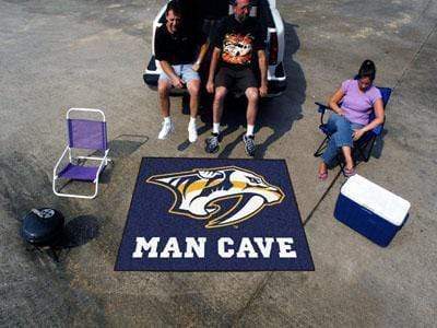 Man Cave Tailgater Grill Mat NHL Nashville Predators Man Cave Tailgater Rug 5'x6' FANMATS