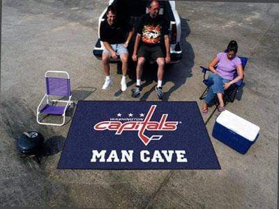 Man Cave UltiMat Indoor Outdoor Rugs NHL Washington Capitals Man Cave UltiMat 5'x8' Rug FANMATS