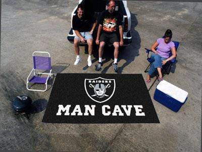 Man Cave UltiMat Outdoor Rug NFL Oakland Raiders Man Cave UltiMat 5'x8' Rug FANMATS