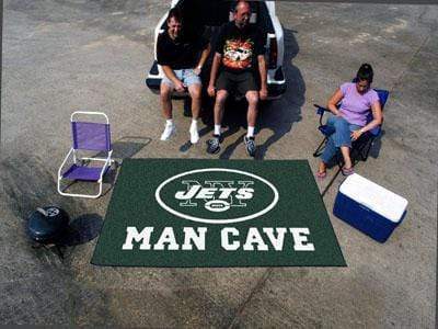 Man Cave UltiMat Outdoor Rugs NFL New York Jets Man Cave UltiMat 5'x8' Rug FANMATS