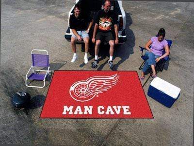 Man Cave UltiMat Outdoor Rugs NHL Detroit Red Wings Man Cave UltiMat 5'x8' Rug FANMATS