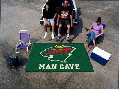 Man Cave UltiMat Outdoor Rugs NHL Minnesota Wild Man Cave UltiMat 5'x8' Rug FANMATS