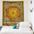 Mandala Tarot Card Pattern Blanket Tapestry Wall Hanging Tapestries Bedroom Bedspread Throw Cover Sun Moon Wall Decor 95x73CM AExp