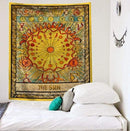 Mandala Tarot Card Pattern Blanket Tapestry Wall Hanging Tapestries Bedroom Bedspread Throw Cover Sun Moon Wall Decor 95x73CM AExp