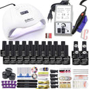 Manicure Set for Nail 30/20/10 Kind Nail Polish Kit with 120W Nail lamp Nail drill Machine Acrylic Kit Nail Art Tools Nail Tool AExp