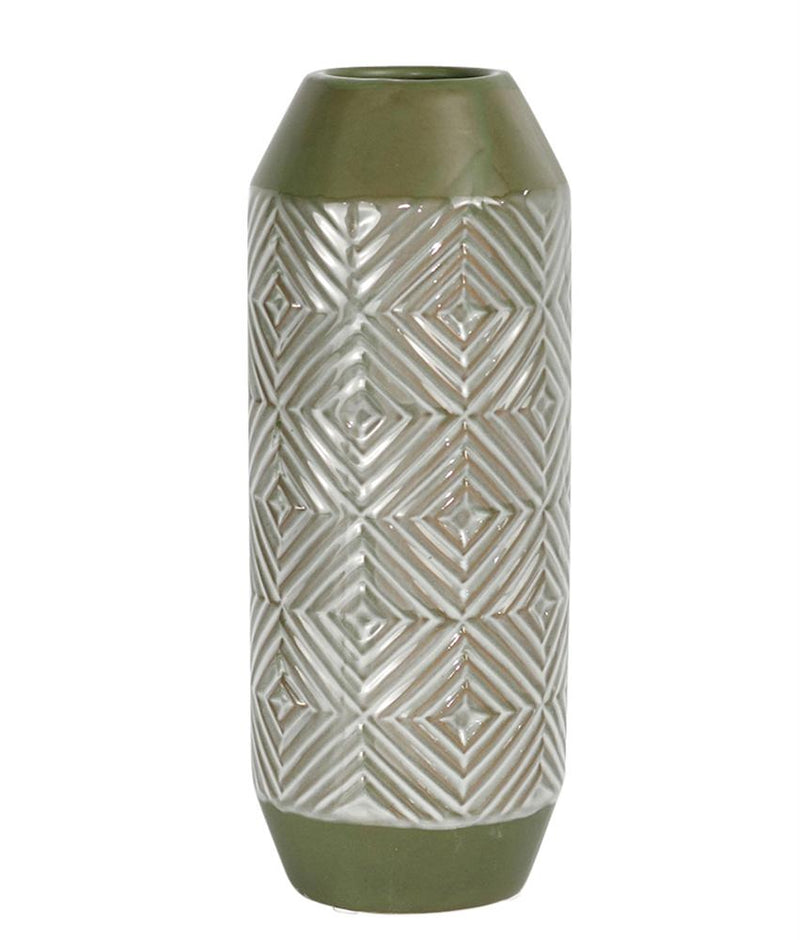 Manifestly Unique decorative Ceramic Vase, Green-Vases-Green-Ceramic-JadeMoghul Inc.