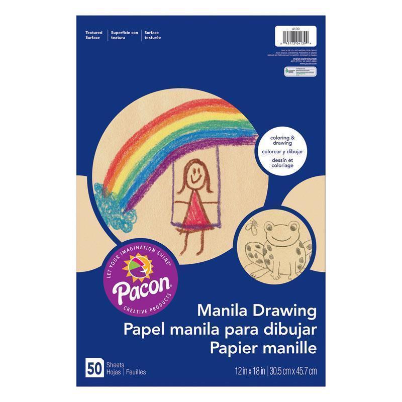 MANILA DRAWING PAPER 12X18 50CT-Arts & Crafts-JadeMoghul Inc.