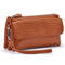 Manka Vesa Women Wallets Leather Packet Wristlet Clutches Female Stone Pattern Coin Purses Small Handbag Shoulder Messenger Bags-Desert Tan-JadeMoghul Inc.
