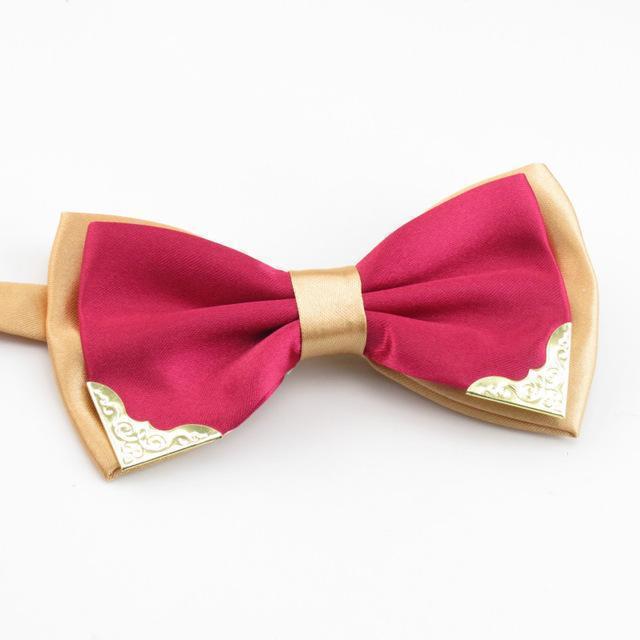 Mantieqingway Brand Bow Ties for Men Wedding Party Fashion Casual Candy Color Tie Two-tone Bowtie Classic Polyester Solid Bowtie-17-JadeMoghul Inc.