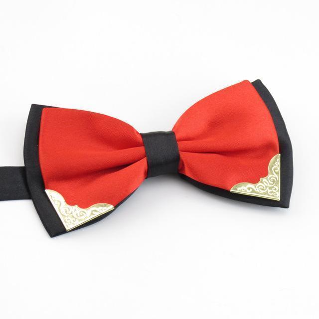 Mantieqingway Brand Bow Ties for Men Wedding Party Fashion Casual Candy Color Tie Two-tone Bowtie Classic Polyester Solid Bowtie-6-JadeMoghul Inc.