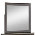 Manvel Contemporary Mirror, Two-Tone Antique Gray-Makeup Mirrors-Antique Gray-Wood Glass-JadeMoghul Inc.