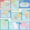MAP CHARTS SET 9 CHARTS-Learning Materials-JadeMoghul Inc.
