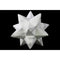 Marbleized 12 Point Stellated Sculpture In Ceramic, Large, White-Home Accent-White-Ceramic-JadeMoghul Inc.