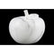 Marbleized Apple Figurine In Ceramic, Large, White-Statues-White-Ceramic-JadeMoghul Inc.