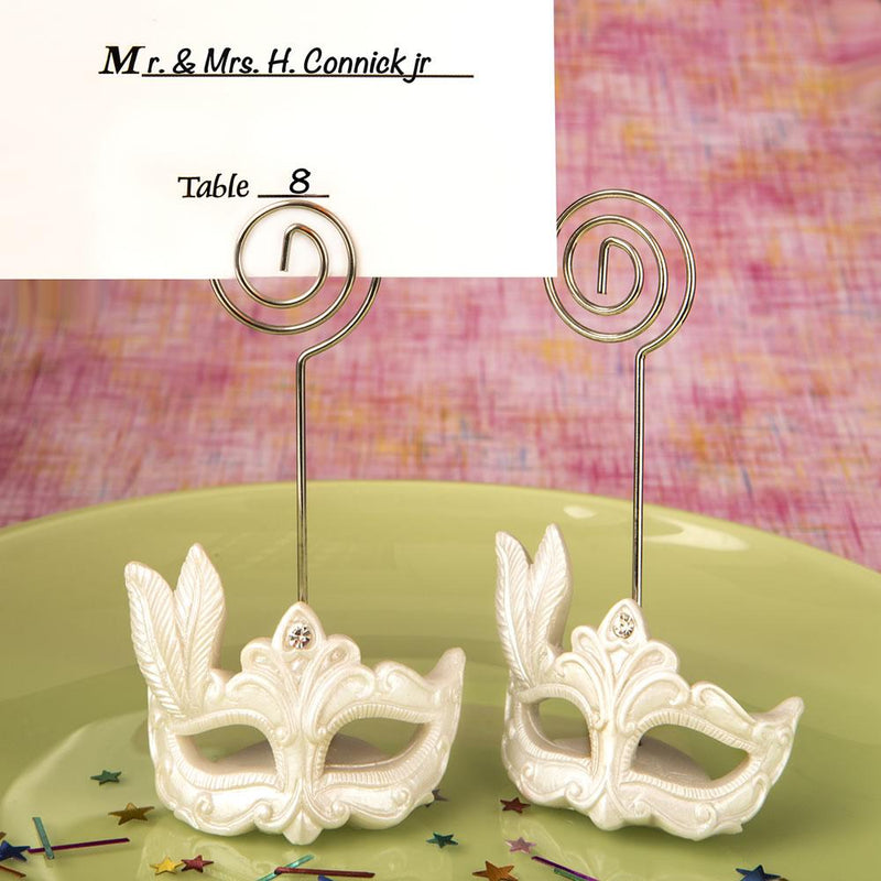 Mardi Gras Masked theme Placecard holder-Favors By Type-JadeMoghul Inc.