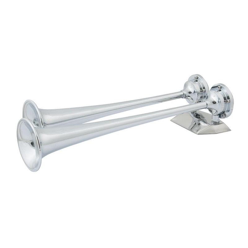 Marinco 12V Chrome Plated Dual Trumpet Air Horn [10106]-Horns-JadeMoghul Inc.