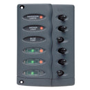 Marinco Contour Switch Panel - Waterproof 6 Way w-Fuse Holder [CSP6-F]-Electrical Panels-JadeMoghul Inc.