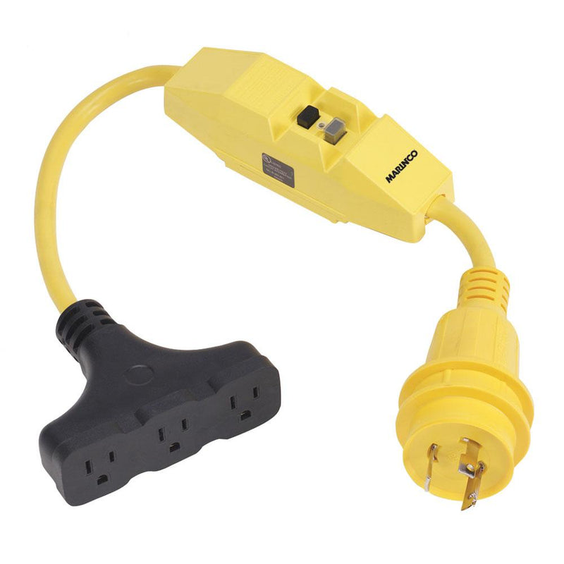 Marinco Dockside 30A to 15A Adapter with GFI [199128]-Shore Power-JadeMoghul Inc.