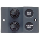 Marinco Micro Panel - 2 Switch On-Off - Black [900-2WP]-Electrical Panels-JadeMoghul Inc.