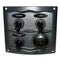 Marinco Waterproof Panel w-3 Switches - 12V - Grey [900-3WPS]-Electrical Panels-JadeMoghul Inc.