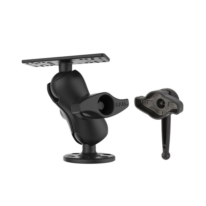 Marine Electronics Mounts Ram Mount Universal D Size Ball Mount with Short Arm and Hi-Torq Wrench for 9"-12" Fishfinders and Chartplotters [RAM-D-115-C-KNOB9H] RAM Mounting Systems