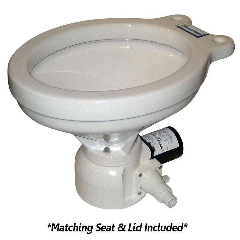 Marine Sanitation Raritan Sea Era Toilet - Household Style - Remote Intake Pump - Straight  90 Discharge - Smart Toilet Control - 12v [162HR012] Raritan