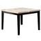 Marion II Square Marble Top Counter Height Table, Espresso Finish-Bar Stools & Tables-Espresso Finish-Marble, Solid Wood, Wood Veneer & Others-JadeMoghul Inc.