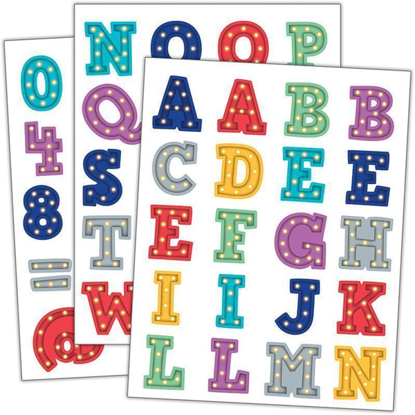 MARQUEE ALPHABET STICKERS-Learning Materials-JadeMoghul Inc.