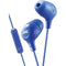 Marshmallow(R) Inner-Ear Headphones with Microphone (Blue)-Headphones & Headsets-JadeMoghul Inc.