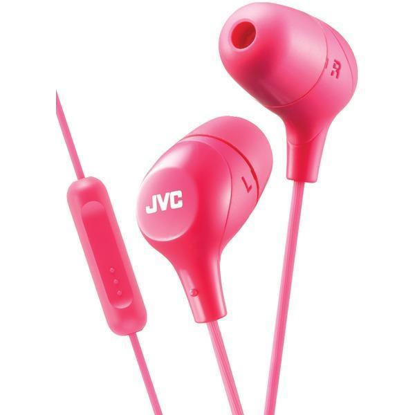 Marshmallow(R) Inner-Ear Headphones with Microphone (Pink)-Headphones & Headsets-JadeMoghul Inc.