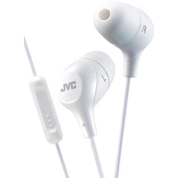 Marshmallow(R) Inner-Ear Headphones with Microphone (White)-Headphones & Headsets-JadeMoghul Inc.
