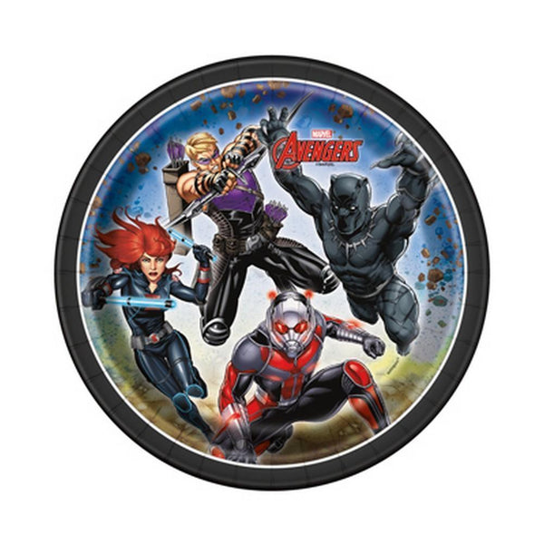 Marvel's Avengers 7 Inch Round Plates [8 Per Package]-Toy-JadeMoghul Inc.