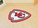 Mascot Mat Logo Mats NFL Kansas City Chiefs Mascot Custom Shape Mat FANMATS