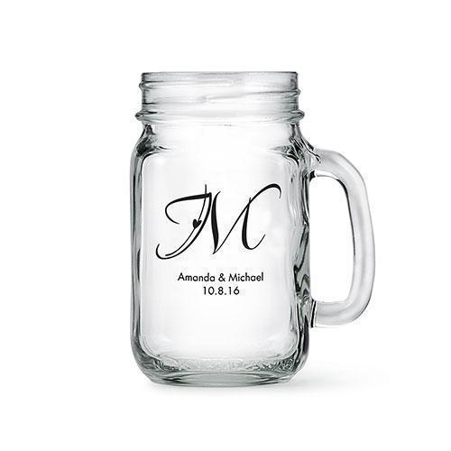 Mason Jar Drinking Glasses (Pack of 1)-Popular Wedding Favors-JadeMoghul Inc.