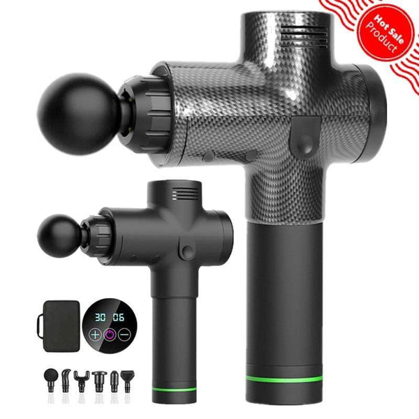 Massage Gun Fascia Gun Sport Therapy Muscle Massager Body Relaxation Pain Relief Slimming Shaping Massager With LCD Display AExp