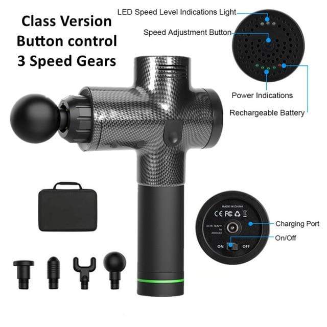 Massage Gun Fascia Gun Sport Therapy Muscle Massager Body Relaxation Pain Relief Slimming Shaping Massager With LCD Display AExp