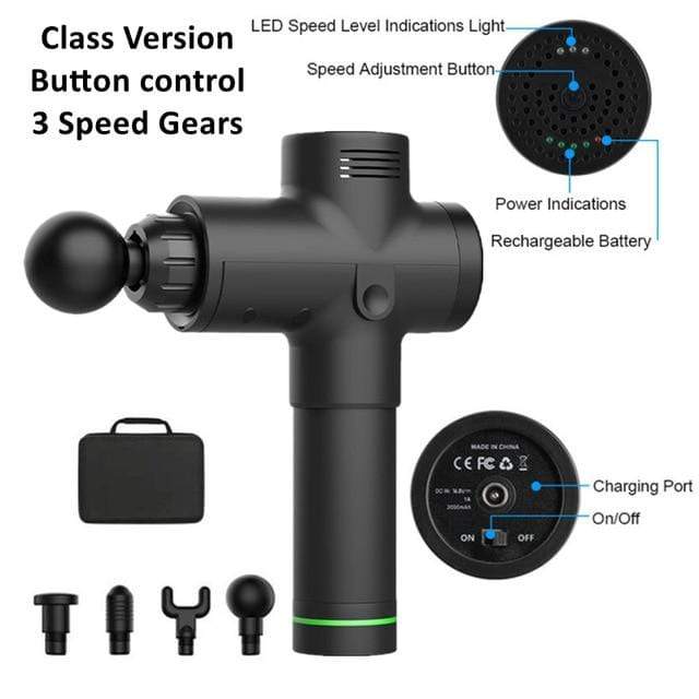 Massage Gun Fascia Gun Sport Therapy Muscle Massager Body Relaxation Pain Relief Slimming Shaping Massager With LCD Display AExp