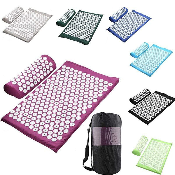 Massager Cushion Massage Yoga Mat Acupressure mat Relieve Stress Back Body Pain Spike Mat Massage Mat JadeMoghul Inc. 