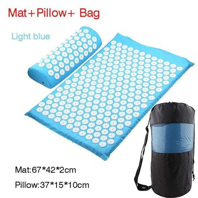 Massager Cushion Massage Yoga Mat Acupressure mat Relieve Stress Back Body Pain Spike Mat Massage Mat JadeMoghul Inc. 