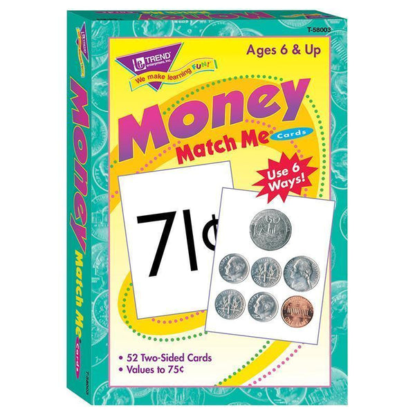 MATCH ME CARDS MONEY 52/BOX TWO-Learning Materials-JadeMoghul Inc.
