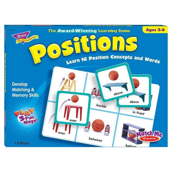 MATCH ME GAME POSITIONS AGES 3 &-Learning Materials-JadeMoghul Inc.