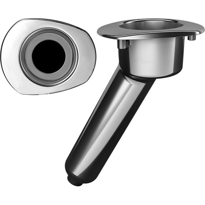 Mate Series Elite Screwless Stainless Steel 30 Rod Cup Holder - Drain - Oval Top [C2030DS]-Rod Holders-JadeMoghul Inc.