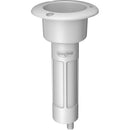 Mate Series Plastic 0 Rod Cup Holder - Drain - Round Top - White [P1000DW]-Rod Holders-JadeMoghul Inc.