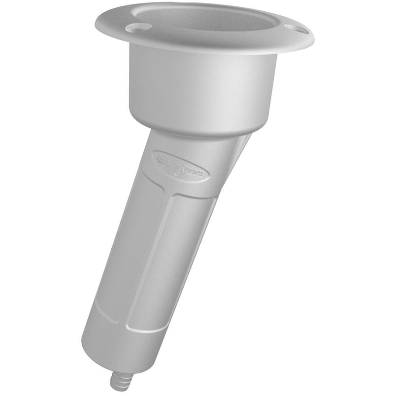 Mate Series Plastic 15 Rod Cup Holder - Drain - Round Top - White [P1015DW]-Rod Holders-JadeMoghul Inc.