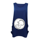 Maternity Comfortable Sleeveless Printed Top-blue-M-JadeMoghul Inc.