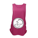 Maternity Comfortable Sleeveless Printed Top-hot pink-M-JadeMoghul Inc.