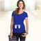 Maternity Cute Printed Short Sleeved Tshirt Top-Dark Blue Grass-L-JadeMoghul Inc.