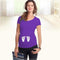 Maternity Cute Printed Short Sleeved Tshirt Top-Purple Feet-L-JadeMoghul Inc.